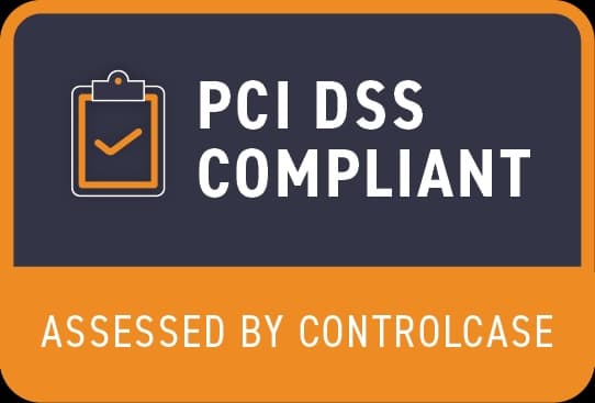 PCI DSS Compliant — assessed by ControlCase