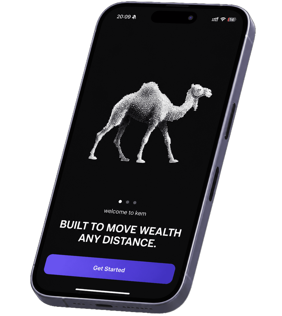 Kem app — built to move wealth, any distance